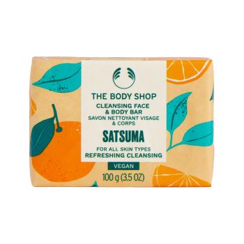 THE BODY SHOP SATSUMA CLEANSING veido ir kūno muilas, 100 g