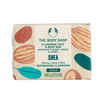 THE BODY SHOP SHEA CLEANSING veido ir kūno muilas, 100 g