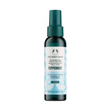 THE BODY SHOP PEPPERMINT INVIGORATING pėdų ir kojų dulksna, 100 ml