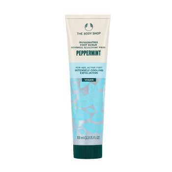 THE BODY SHOP PEPPERMINT INVIGORATING pėdų šveitiklis, 100 ml