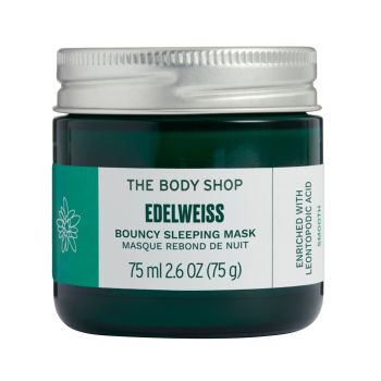 THE BODY SHOP EDELWEISS BOUNCY SLEEPING naktinė veido kaukė, 75 ml