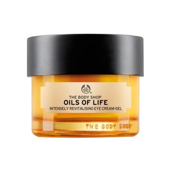 THE BODY SHOP OILS OF LIFE INTENSELY REVITALISING paakių kremas - želė, 20 ml
