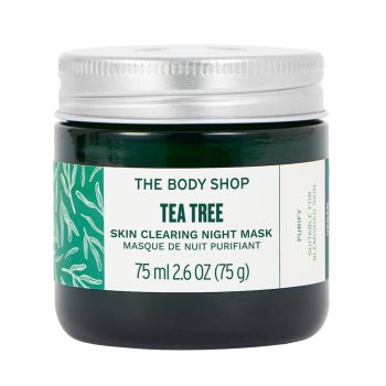 THE BODY SHOP TEA TREE SKIN CLEARING NIGHT naktinė veido kaukė, 75 ml