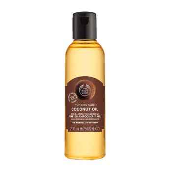THE BODY SHOP COCONUT OIL PRE-SHAMPOO plaukų aliejus, 200 ml