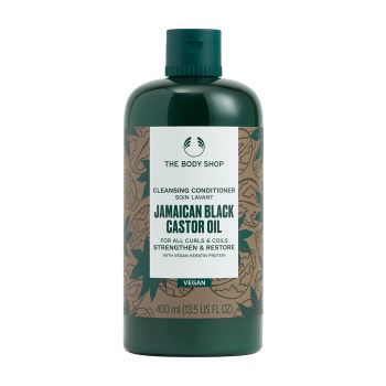 THE BODY SHOP JAMAICAN BLACK CASTOR OIL CLEANSING plaukų kondicionierius, 400 ml