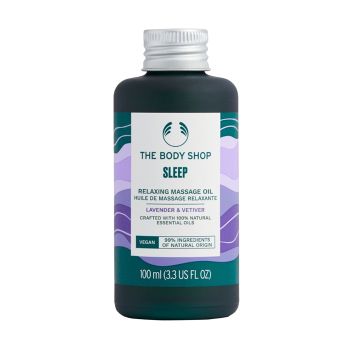 THE BODY SHOP SLEEP LAVENDER & VETIVER RELAXING masažo aliejus, 100 ml