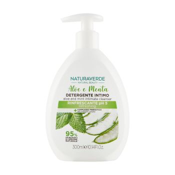 NATURAVERDE ALOE E MENTA intymios higienos prausiklis, 300 ml