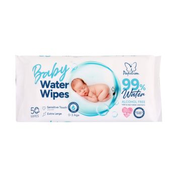 PAPILION BABY WATER WIPES drėgnos vaikų servetėlės (50 vnt.)