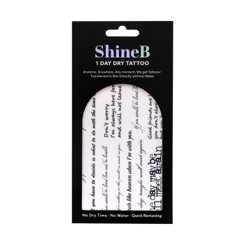 SHINEB 1 DAY DRY laikinosios kūno tatuiruotės - lipdukai
