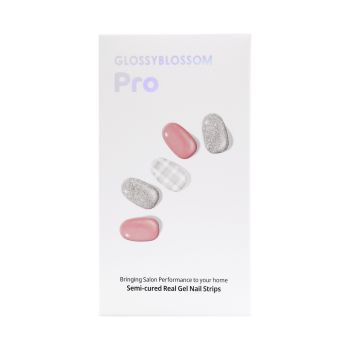 GLOSSYBLOSSOM PRO SEMI-CURED REAL gelinės nagų juostelės