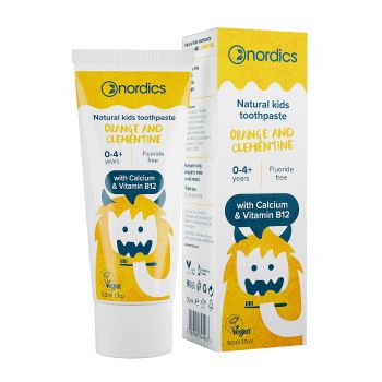 NORDICS ORANGE AND CLEMENTINE vaikų dantų pasta, 50 ml