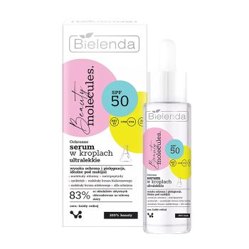 BIELENDA BEAUTY MOLECULES SPF50 ULTRALEKKIE veido serumas, 30 ml