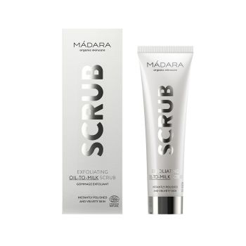 MADARA EXFOLIATING OIL-TO-MILK šveičiamasis veido pienelis, 60 ml