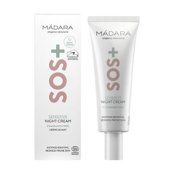 MADARA SOS+ SENSITIVE naktinis kremas, 70 ml