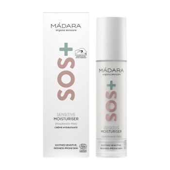 MADARA SOS+ SENSITIVE MOISTURISER veido kremas, 50 ml