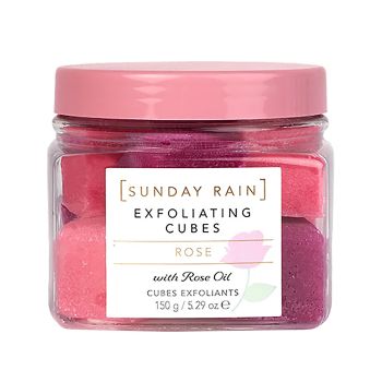 SUNDAY RAIN ROSE kūno šveitimo kubeliai, 150 g