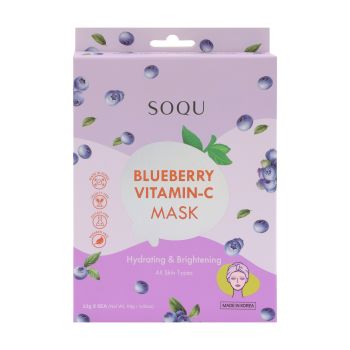 SOQU BLUEBERRY VITAMIN C veido kaukės (5 x 23 g)