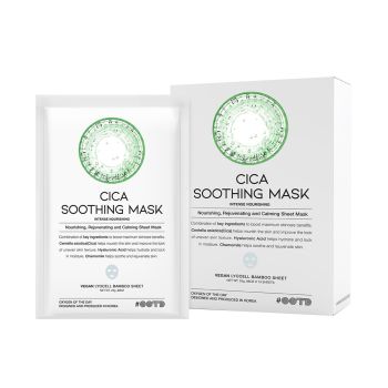 OOTD CICA SOOTHING veido kaukės (10 vnt. x 25 g)