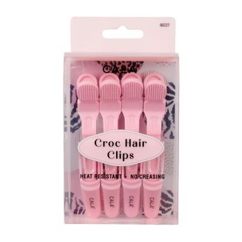 CALA SOFT PINK CROC plaukų segtukai (4 vnt.)