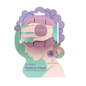 B-VECYCLED TRIPLE-FOLD šampūno šepetėlis