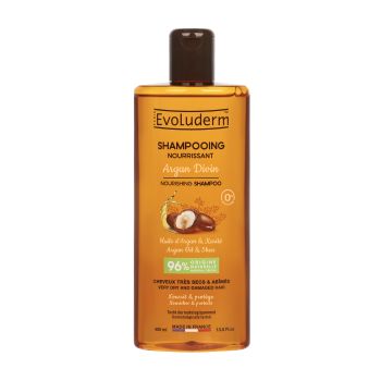 EVOLUDERM ARGAN DIVIN plaukų šampūnas, 400 ml