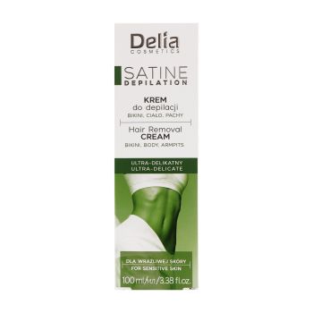 DELIA SATINE DEPILATION ULTRA - DELICATE depiliacinis kūno kremas, 100 ml