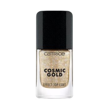 CATRICE COSMIC GOLD EFFECT TOP COAT viršutinis nagų lako sluoksnis, 10,5 ml
