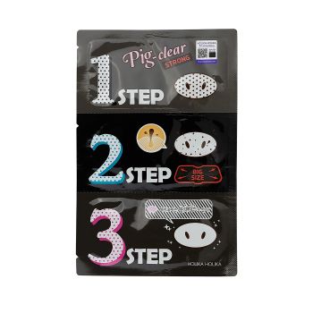 HOLIKA HOLIKA PIG-CLEAR STRONG 3 STEP valomųjų pleistrų rinkinys
