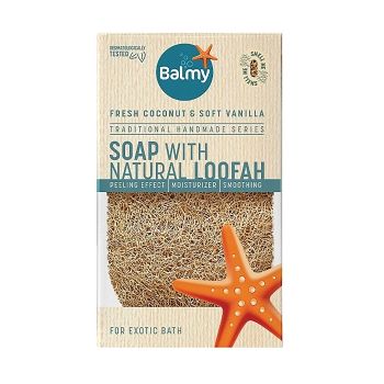 BALMY NATURAL SOAP VANILA kūno šveičiamoji plaušinė