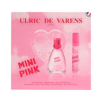 ULRIC DE VARENS PARIS MINI PINK moterų kosmetikos rinkinys