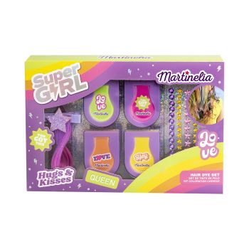 MARTINELIA SUPER GIRL HAIR DYE SET vaikų dovanų rinkinys
