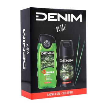 DENIM WILD vyrų kosmetikos rinkinys
