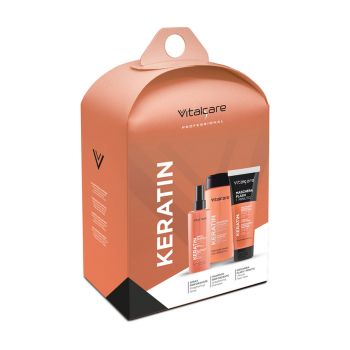 VITALCARE KERATIN plaukų priežiūros priemonių rinkinys