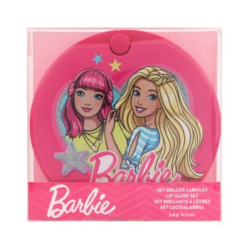 BARBIE lūpų blizgių rinkinys su veidrodėliu