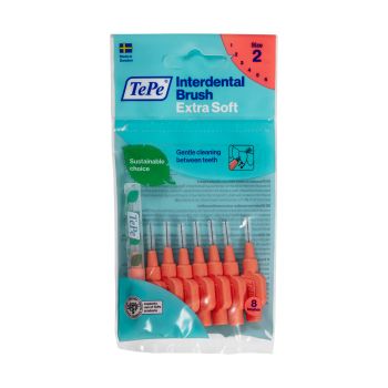 TEPE EXTRA SOFT tarpdančių šepetėliai, labai minkšti (8 vnt.)