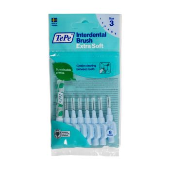 TEPE EXTRA SOFT tarpdančių šepetėliai, labai minkšti (8 vnt.)