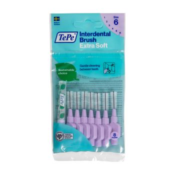 TEPE EXTRA SOFT tarpdančių šepetėliai, labai minkšti (8 vnt.)