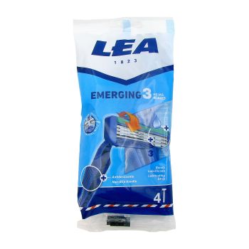 LEA EMERGING 3 BLADES vienkartiniai skustuvai (4 vnt.)