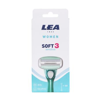 LEA WOMEN SOFT 3 SENSITIVE moterų skustuvas + keičiamoji galvutė