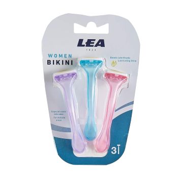 LEA WOMEN BIKINI vienkartiniai moterų skustuvai (3 vnt.)