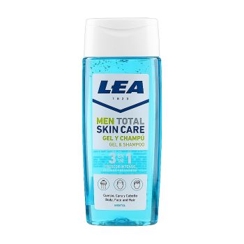 LEA MEN TOTAL SKIN CARE  3 IN 1 vyrų kūno ir veido prausiklis, plaukų šampūnas, 300 ml