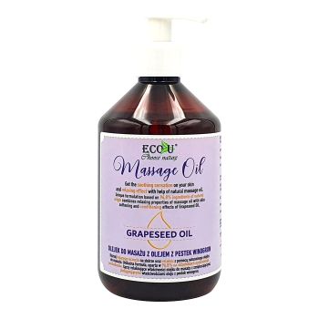 ECOU GRAPESEED OIL masažo aliejus, 500 ml