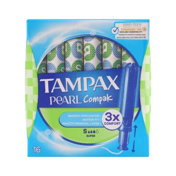 TAMPAX PEARL COMPAK SUPER tamponai (16 vnt.)