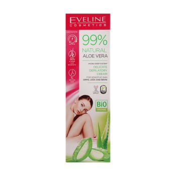 EVELINE 99% NATURAL ALOE VERA depiliacinis kremas, 125 ml