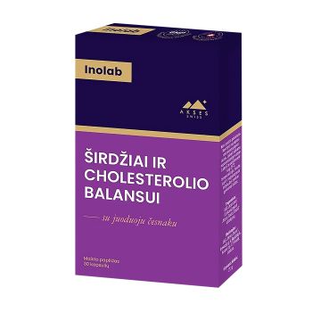 INOLAB širdžiai ir cholesterolio balansui, 30 kapsulių