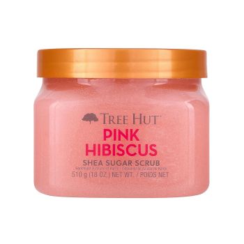 TREE HUT PINK HIBISCUS SHEA SUGAR kūno šveitiklis, 510 g