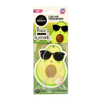 AROMA CAR FRUITY RIVER PEACE LOVE AVOCADO automobilio kvapas - kortelė