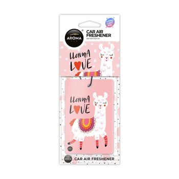 AROMA CAR BLOSSOM LLAMA LOVE automobilio kvapas - kortelė