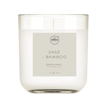 AROMA HOME SIMPLICITY SAGE & BAMBOO kvapni žvakė, 150 g