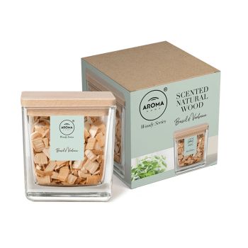 AROMA HOME WOODY SERIES BASIL & VERBENA oro gaiviklis, 70 g